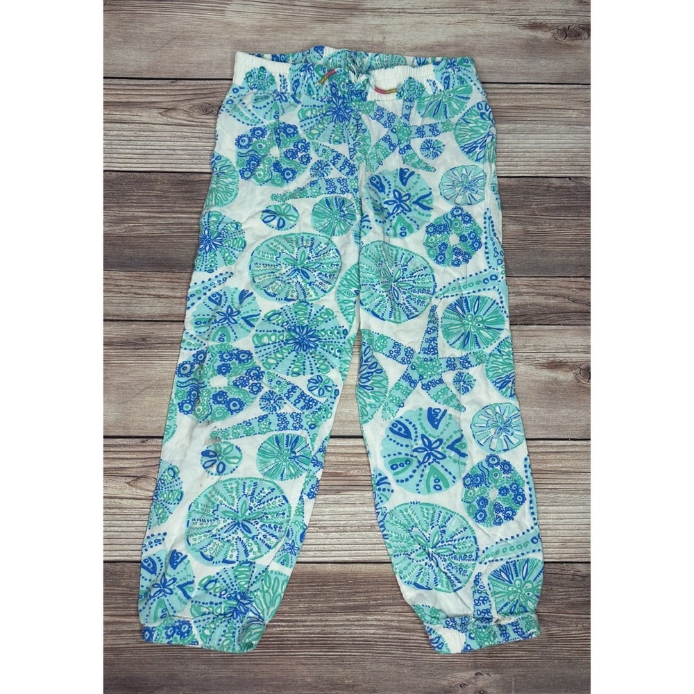 Lilly Pulitzer For‎ Target Girls Size 7/8 Seashells Sand Dollar Print Pants
